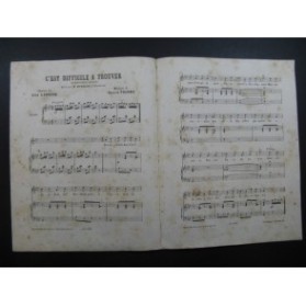 POURNY Charles C'est difficile à trouver Butscha Chant Piano ca1880