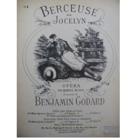 GODARD Benjamin Berceuse de Jocelyn Piano Chant 1947