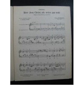 PACHELBEL Johann Choral Herr Jesu Christ Orgue 1942