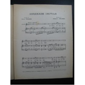 BRAHMS Johannes Sérénade Inutile Chant Piano 1946