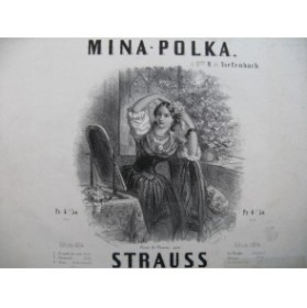 STRAUSS Mina Polka Piano 1854