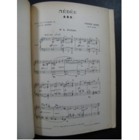 D'INDY Vincent Médée Catulle Mendès Piano 1898