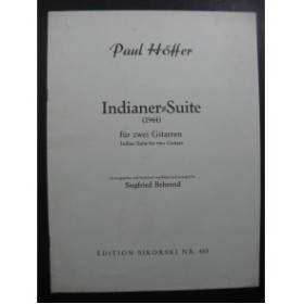HOFFER Paul Indianer Suite 2 Guitares 1958