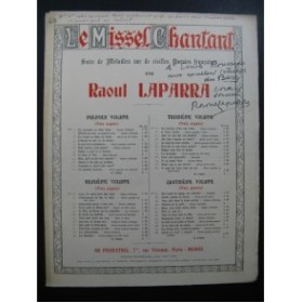 LAPARRA Raoul Chanson de la Gerbe Chant Piano Dédicace 1924