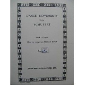 SCHUBERT Franz Dance Movements Piano