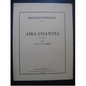POULENC Francis Airs Chantés Chant Piano 1946