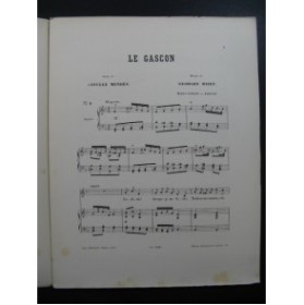 BIZET Georges Le Gascon Chant Piano ca1885