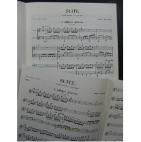 PAUBON Pierre Suite Dédicace Flute Guitare 1979