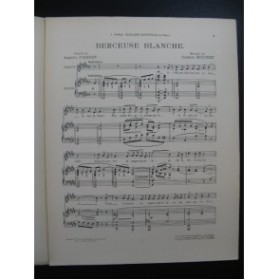 MOUCHET Gustave Berceuse Blanche Dédicace Chant Piano