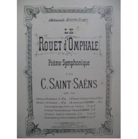 SAINT-SAËNS Camille Le Rouet d'Omphale Piano XIXe