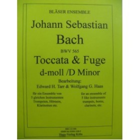 BACH J. S. Toccata et Fugue D minor pour 5 instruments