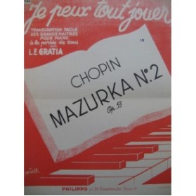 CHOPIN Frédéric Mazurka No 2 Piano