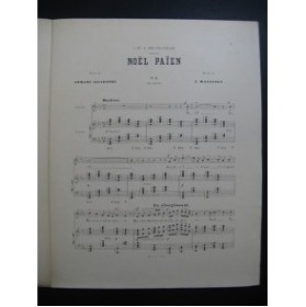MASSENET Jules Noël Païen Chant Piano 1926
