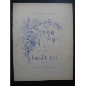 STERCKX Louis Bouquet Printanier Gavotte Piano XIXe