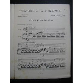 BERTRAND Marcel Chansons à la Bien-Aimée Chant Piano