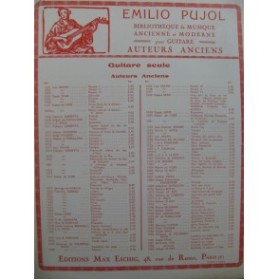PUJOL Emilio Ricercare Guitare 1962