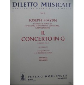 HAYDN Joseph Concerto 2 in G Orchestre