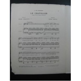 SATIE Erik Le Chapelier Chant Piano 1917