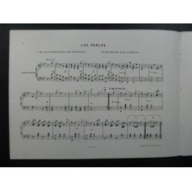 STRAUSS Les Perles Schottisch Piano 1854