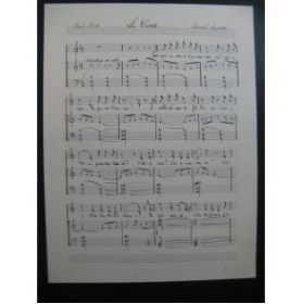LAPARRA Raoul La Corde Manuscrit Chant Piano