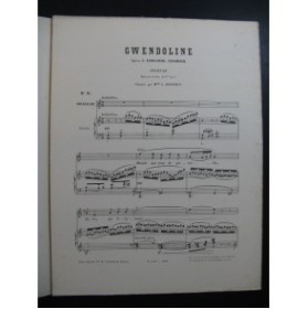 CHABRIER Emmanuel Gwendoline No 6 Chant Piano