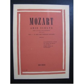 MOZART W. A. Arie Scelte Vol 1 Chant Piano