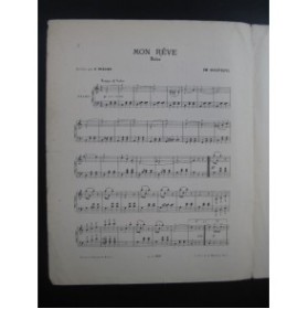 WALDTEUFEL Emile Mon Rêve Piano ca1890