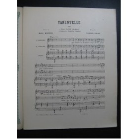 FAURÉ Gabriel Tarentelle Chant Piano XIXe