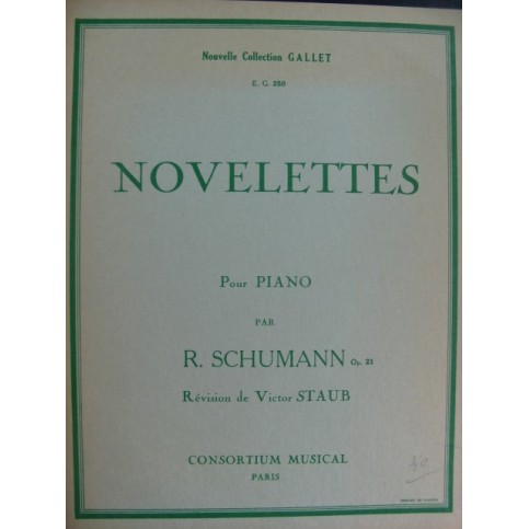 SCHUMANN Robert Novelettes Piano