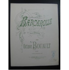 BOUAULT Octave Barcarolle Piano