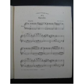 BOUICHERE Emile Deux Pièces No 1 Gavotte Piano