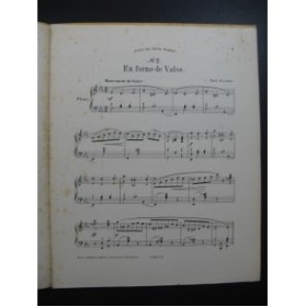 BOUICHERE Emile Deux Pièces No 2 En Forme de Valse Piano