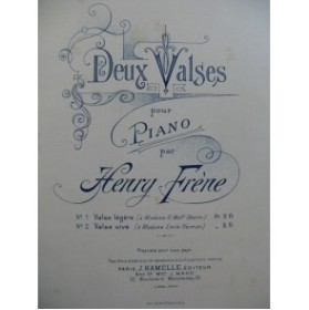 FRENE Henry Valse Vive Piano