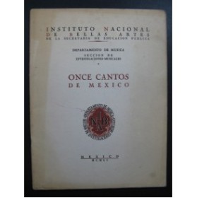 Once Cantos de Mexico Chant Piano 1951