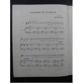 GODARD Benjamin Chanson de Florian Chant Piano XIXe