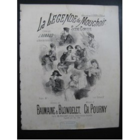 POURNY Charles La Légende du Mouchoir Chant Piano ca1880