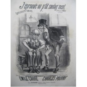 POURNY Charles J'éprouve un p'tit soulag'ment Chant Piano ca1880