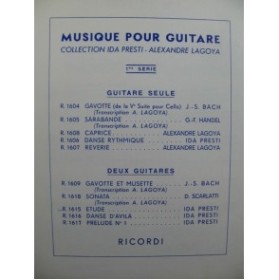 PRESTI Ida Etude No 1 pour 2 Guitares 1959