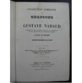NADAUD Gustave Chansons Légères Chant Piano 1861
