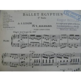 LUIGINI Alexandre Ballet Egyptien Orchestre