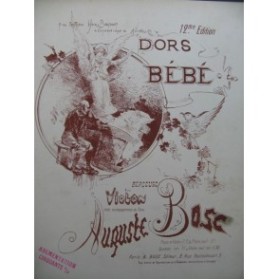 BOSC Auguste Dors Bébé Berceuse Violon Piano
