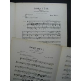 BOSC Auguste Dors Bébé Berceuse Violon Piano