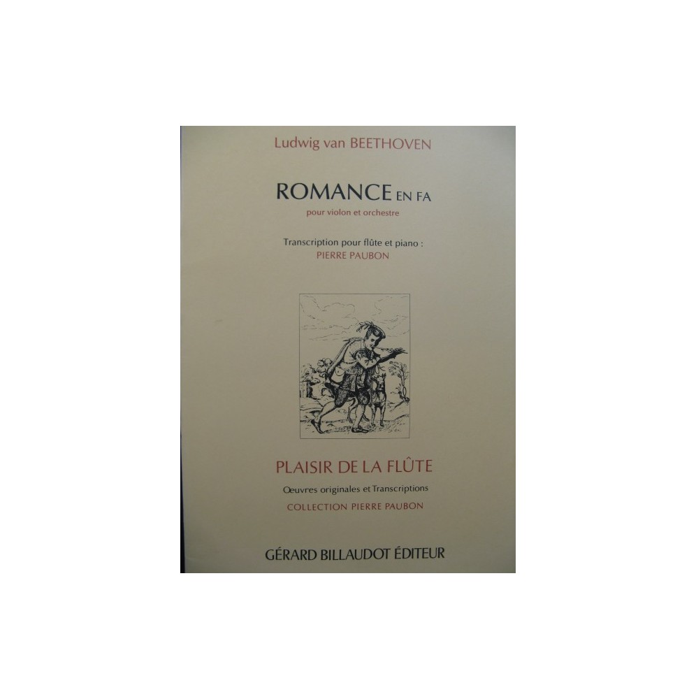 BEETHOVEN Romance en Fa Flute Piano 1989