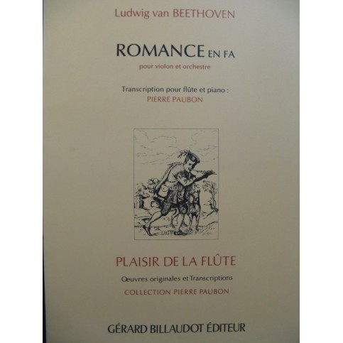 BEETHOVEN Romance en Fa Flute Piano 1989