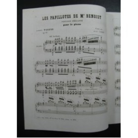 TALEXY Adrien Fantaisie Papillotes Henri Reber Piano 1855