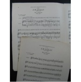 LULLI J. B. Air d'Amadis Violon et Piano ca1920