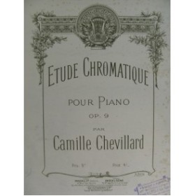 CHEVILLARD Camille Etude Chromatique Piano