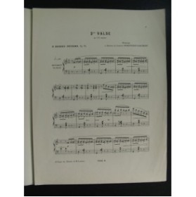 DEDIEU-PETERS P. 2ème Valse Piano