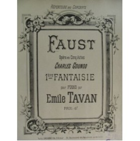 TAVAN Emile Faust Piano