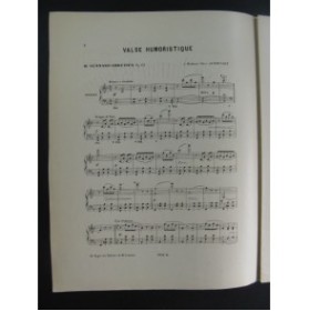 GENNARO-CHRETIEN H. Valse Humoristique Piano